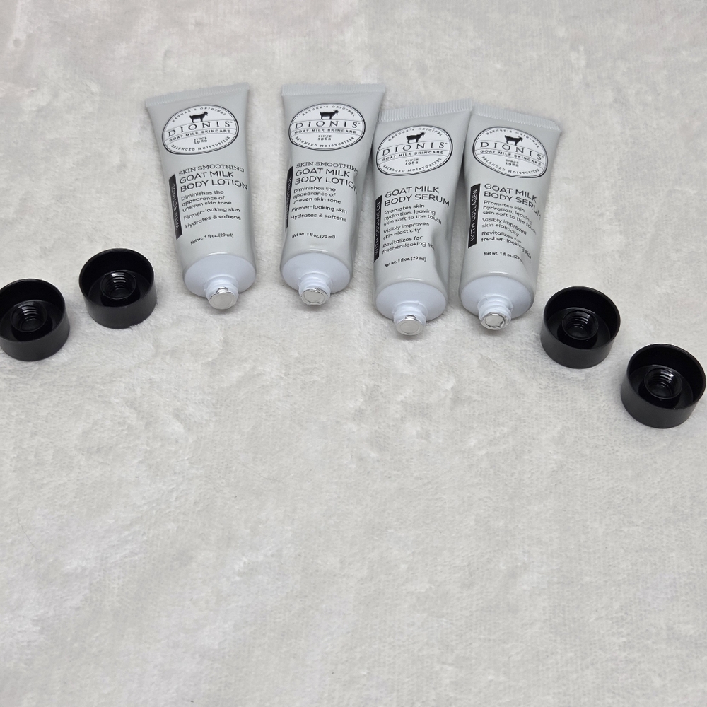 ​Dionis Goat Milk Skincare Mini Set Of 4- Lotion & Serum (Retinol/Collagen) New - Picture 8 of 8